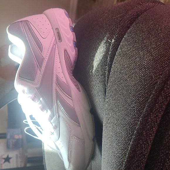 White blue and silver Reebok walking shoes size 8 NWT - Picture 2 of 3